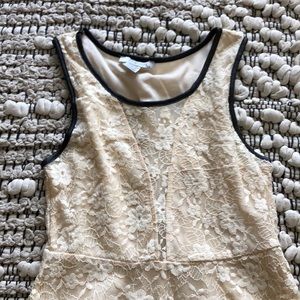 Lacy white party dress